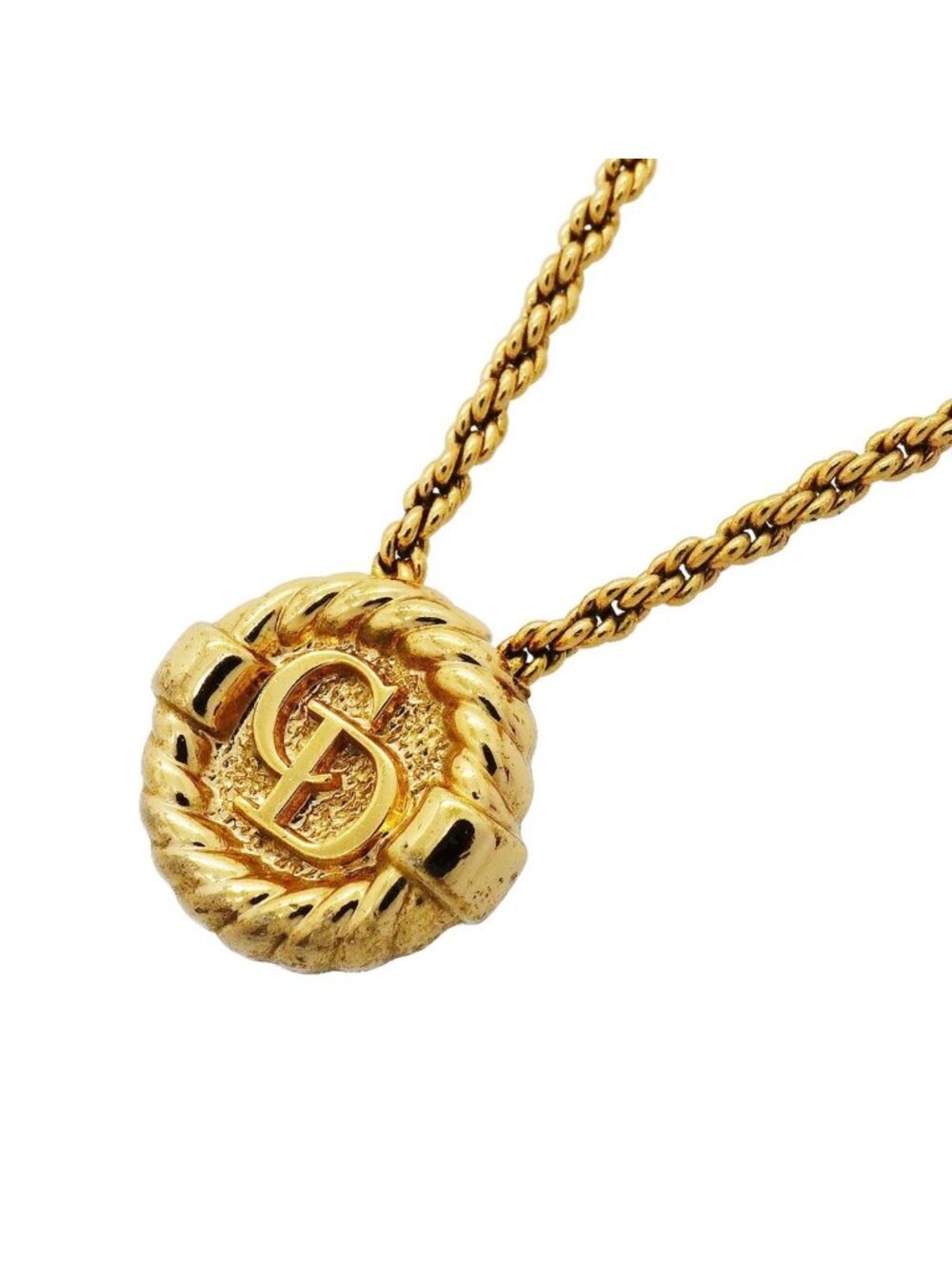 Dior Necklace CD Logo Gold Plated